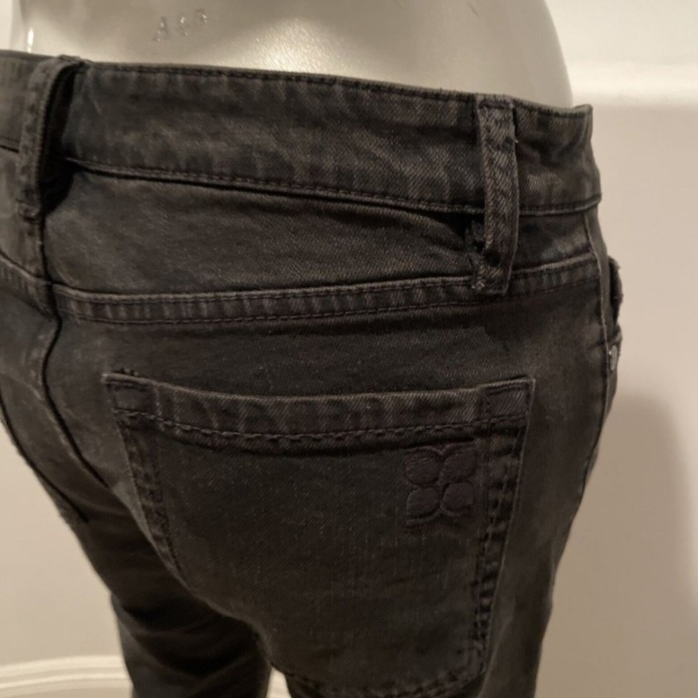 BCBGMAXAZRIA Agnes Low Rise Bootcut Jeans Black Size 27 - Picture 8 of 12